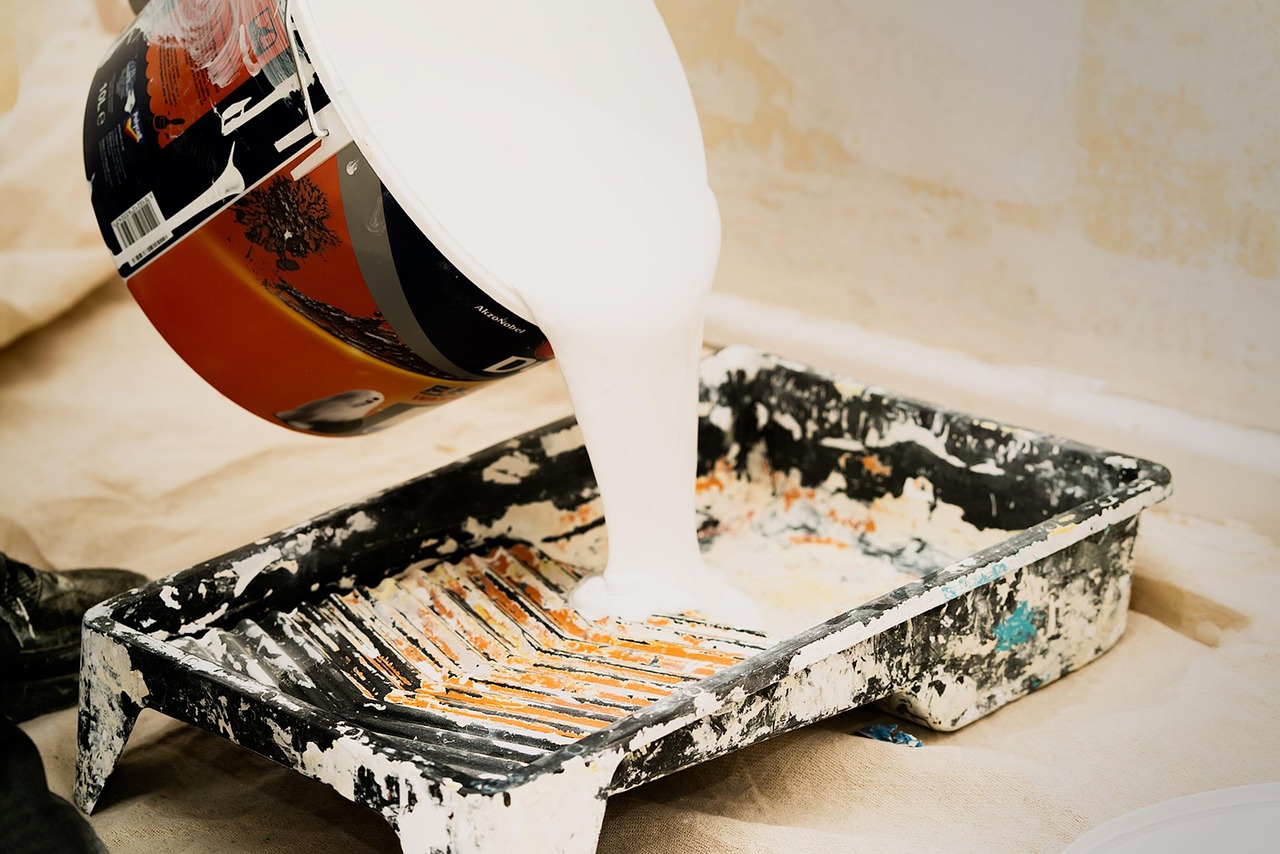 Paint, interior paint, paint bucket — Experience Brightness: The Ultimate Cleaning Service in Denver